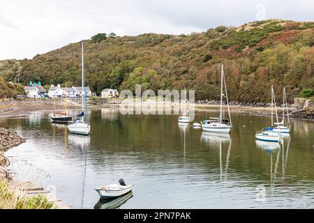 Village du port de Solva, sur la baie de St brides, Pembrokeshire, pays de Galles, solva,village,solva wales,solva quay,solva Harbour,St brides Bay,solva pembrokeshire, Banque D'Images