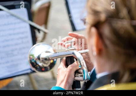 Le groupe de concerts de Millennium Crawley Banque D'Images