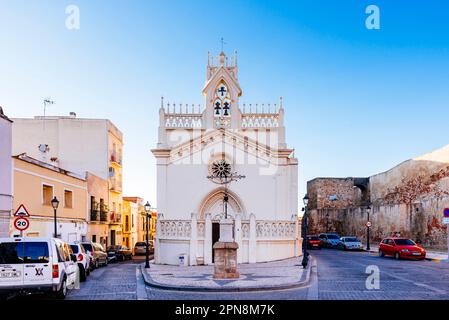 Le couvent de San José est connu comme le couvent des Adoratrices. C'est un bâtiment néo-gothique situé sur la Plaza de San José. Badajoz, Estrémadure Banque D'Images