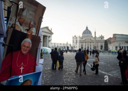 Photo de l'ancien pape Benoît XVI L'ancien pape Benoît XVI est mort à l'âge de 95 ans, a annoncé le Vatican sur 31 décembre 2022. Banque D'Images