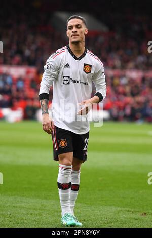 Antony de Manchester United lors du match de la Premier League entre Nottingham Forest et Manchester United au City Ground, Nottingham, le dimanche 16th avril 2023. (Photo : Jon Hobley | MI News) Credit: MI News & Sport /Alay Live News Banque D'Images