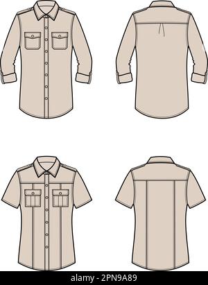 Maillot militaire pour femme. CAO mode. Illustration de Vecteur