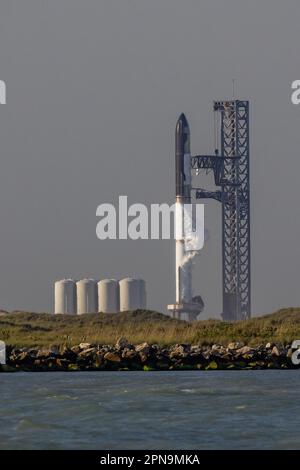 Space X Starship, Boca Chica, Texas, États-Unis d'Amérique Banque D'Images