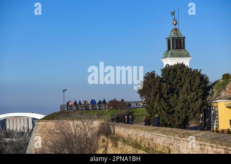 Novi Sad: Forteresse de Petrovaradin. Serbie Banque D'Images