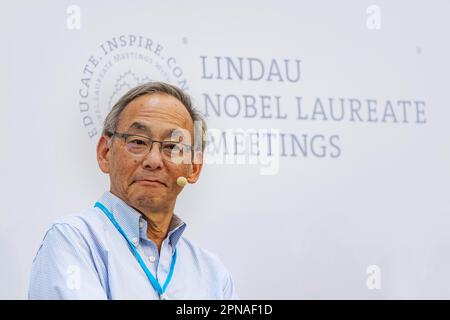 Steven Chu, portrait, physicien américain, prix Nobel de physique, secrétaire à l'énergie au cabinet de Barack Obama, réunion des lauréats du prix Nobel à Lindau et Banque D'Images