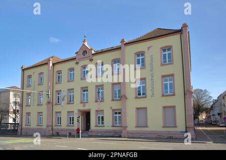 Hôtel de ville technique historique, technique, bâtiment, Offenburg, Ortenau, Forêt noire du Nord, Forêt noire, Bade-Wurtemberg, Allemagne Banque D'Images