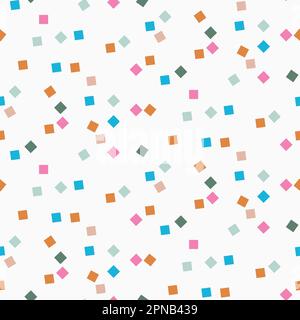 Rectangles confetti abstraits colorés fond sans couture. Illustration de Vecteur