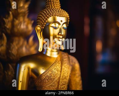 Wesak Day, une photographie de la statue de Bouddha à l'intérieur Banque D'Images