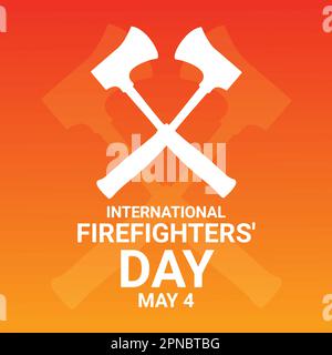 Journée internationale des pompiers. Illustration vectorielle pour bannière, affiche ou prospectus Illustration de Vecteur