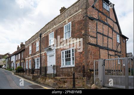 Vine Tree House, ancienne ferme et hôtel, bâtiment classé Grade II sur Back Street, Wendover, Buckinghamshire, Angleterre, Royaume-Uni Banque D'Images