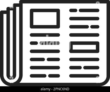 Image vectorielle d'icône de journal. Adapté aux applications mobiles, aux applications Web et aux supports d'impression. Illustration de Vecteur