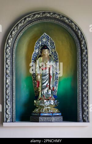 Temple bouddhiste de Phat Quang. Siddhartha Gautama, le Bouddha Shakyamuni. Chau Doc. Vietnam. Banque D'Images