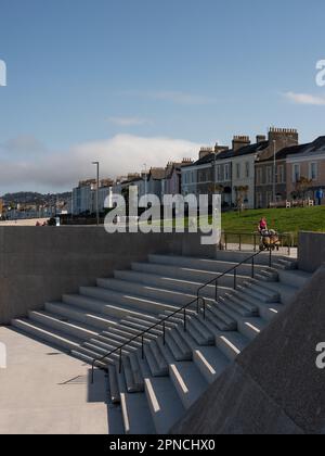 Statue de Roger Casement installée dans les bains de Dún Laoghaire Banque D'Images