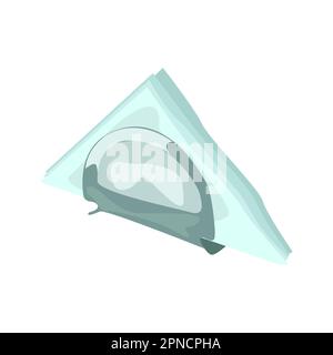 Illustration du porte-serviette en style de dessin animé de couleur. Conception graphique vectorielle modifiable. Illustration de Vecteur