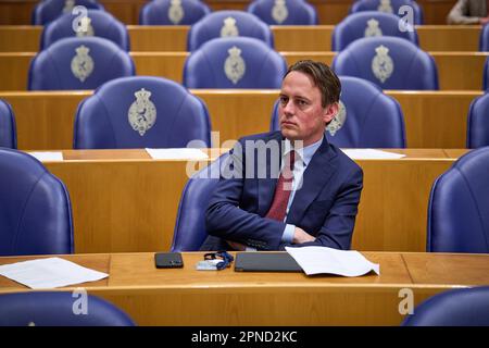 LA HAYE - PvdA membre du Parlement Henk Nijboer pendant l'heure hebdomadaire des questions à la Chambre des représentants. ANP PHIL NIJHUIS pays-bas - belgique Banque D'Images