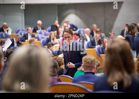 LA HAYE - PvdA membre du Parlement Henk Nijboer pendant l'heure hebdomadaire des questions à la Chambre des représentants. ANP PHIL NIJHUIS pays-bas - belgique Banque D'Images