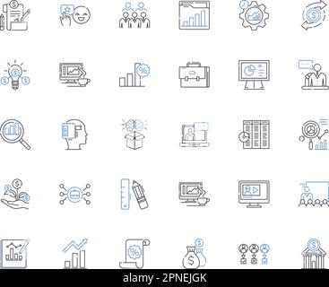 Enregistrer la collection d'icônes de ligne d'inspection. Examen, évaluation, examen, vérification, examen, Vérification, vecteur de vérification et illustration linéaire Illustration de Vecteur