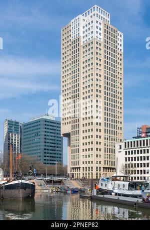 Maritime Museum Harbour, Leuvehaven, Stadsdriehoek, Rotterdam, province de la Hollande-Méridionale, Royaume des pays-Bas Banque D'Images