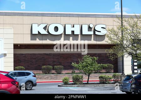 Harrisburg, États-Unis. 18th avril 2023. Vue extérieure du magasin Kohl au Paxton Towne Centre près de Harrisburg. Crédit : SOPA Images Limited/Alamy Live News Banque D'Images