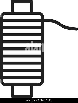 Image vectorielle d'icône de filetage. Adapté aux applications mobiles, aux applications Web et aux supports d'impression. Illustration de Vecteur