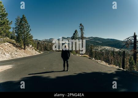 Vue panoramique sur le parc national de Yosemite depuis Olmsted point, États-Unis - septembre 2022. Photo de haute qualité Banque D'Images