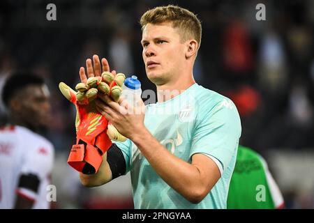 Alexandre NUBEL de Monaco lors du championnat français Ligue 1 de football entre Paris Saint-Germain et COMME Monaco sur 28 août 2022 au stade du Parc des Princes à Paris, France - photo Matthieu Mirville / DPPI Banque D'Images