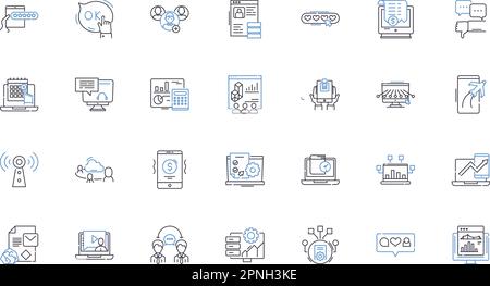 Collection d'icônes de ligne de conseil. Thérapie, soutien, orientation, guérison, compréhension, Empathie, vecteur d'écoute et illustration linéaire. Compassion Illustration de Vecteur
