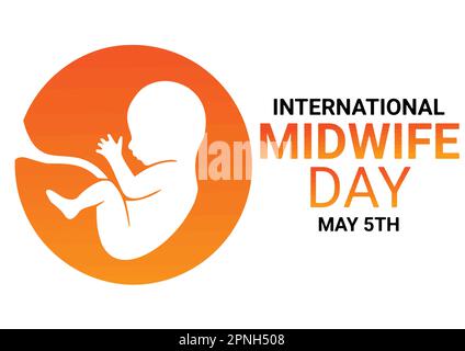 Journée internationale de la sage-femme. Mai 5th. Illustration vectorielle. Design pour bannière, affiche ou impression. Illustration de Vecteur