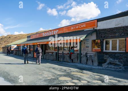 Honister Slate mine, un centre d'accueil et un centre de sports d'aventure dans le Lake District, Cumberland, Royaume-Uni. Banque D'Images