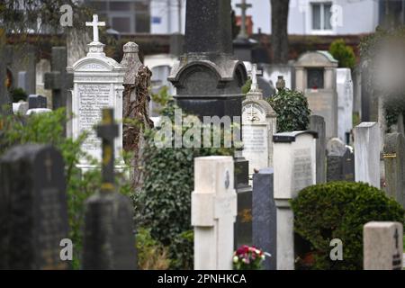 Munich, Allemagne. 19th avril 2023. Tombes dans le cimetière du Nord de Munich. ? Credit: dpa/Alay Live News Banque D'Images