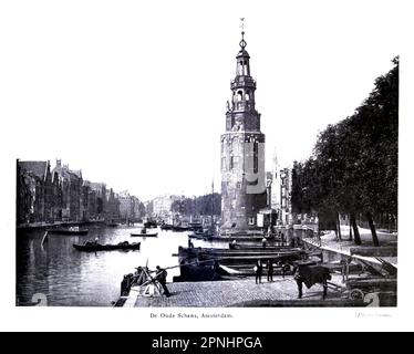 De oude Schans, Amsterdam [John Robinson (1576–1625) était le pasteur des Pères pèlerins avant qu'ils ne quittent le Mayflower. Il est devenu l'un des premiers dirigeants des séparatistes anglais appelés Brownistes, et est considéré (avec Robert Browne et Henry Barrow) comme l'un des fondateurs de l'Église congrégationale. ] D'après le livre 'Homes and Haunts of the Pilgrim Pèress' d'Alexander MacKennal, 1835-1904; et révisé par Howell Elvet Lewis, Date de publication 1920 Éditeur London, The religieux tractus Society Banque D'Images