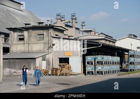 TDR-Metalurgija, Werk in Ruse, Slowenien, Blick auf das Werk *** TDR-Metalurgija, usine de Ruse, Slovénie, vue de l'usine Banque D'Images