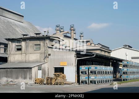 TDR-Metalurgija, Werk in Ruse, Slowenien, Blick auf das Werk *** TDR-Metalurgija, usine de Ruse, Slovénie, vue de l'usine Banque D'Images