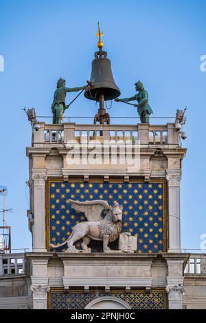 Clocktower de St Marc (Torre dell'Orologio), Venise, Vénétie, Italie Banque D'Images