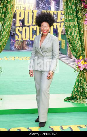 Shona Babayemi assiste à une projection spéciale de la société polie, au Curzon Mayfair à Londres. Date de la photo: Mercredi 19 avril 2023. Banque D'Images