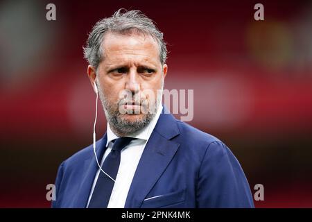 Photo du dossier datée du 28-08-2022 de Fabio Paratici. Tottenham Directeur du football Fabio Paratici devra attendre pour découvrir son sort sur une période de 30 mois. Date de publication : mercredi 19 avril 2023. Banque D'Images