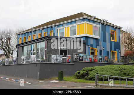 Cathedral Youth Club à la Fountain Estate enclave protestante à Derry Banque D'Images