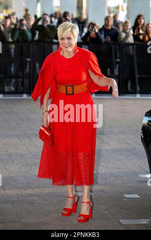 Rotterdam, Niederlande. 19th avril 2023. La princesse Laurentien des pays-Bas arrive à la RTM Stage Ahoy à Rotterdam, sur 19 avril 2023, pour assister à la Koningsdsagconcert 2023, le concert avant la Journée des rois est organisé pour ceux qui ont contribué à l'organisation de la Journée des rois crédit: Albert Nieboer/pays-Bas OUT/point de vue OUT/dpa/Alay Live News Banque D'Images