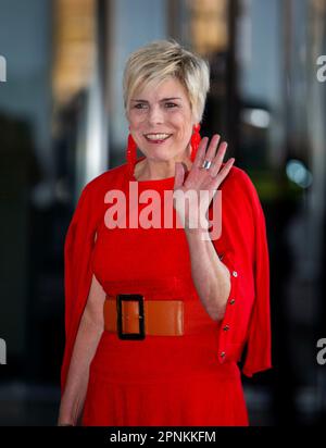 Rotterdam, Niederlande. 19th avril 2023. La princesse Laurentien des pays-Bas arrive à la RTM Stage Ahoy à Rotterdam, sur 19 avril 2023, pour assister à la Koningsdsagconcert 2023, le concert avant la Journée des rois est organisé pour ceux qui ont contribué à l'organisation de la Journée des rois crédit: Albert Nieboer/pays-Bas OUT/point de vue OUT/dpa/Alay Live News Banque D'Images