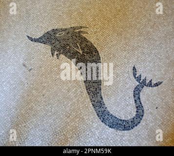 La ville romaine d'Herculanum, couverte par l'éruption du volcan Vésuve en 79 après J.-C. Banque D'Images