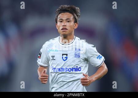 Tokyo, Japon. 19th avril 2023. Hideki Ishige (Gamba) football : 2023 J. League YBC Levain Cup Group Stage entre le FC Tokyo - Gamba Osaka au stade Ajinomoto à Tokyo, Japon . Credit: YUTAKA/AFLO SPORT/Alay Live News Banque D'Images