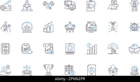 Collection d'icônes de ligne de compétence. Expertise, compétence, capacité, compétence, connaissances, Capacité, vecteur de talent et illustration linéaire. Aptitude Illustration de Vecteur