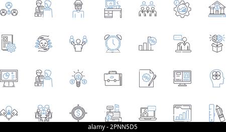 Collection d'icônes de ligne d'analyse de coût. Rentabilité, budgétisation, dépenses, prévisions, comptabilité, Costing, vecteur d'évaluation et illustration linéaire Illustration de Vecteur