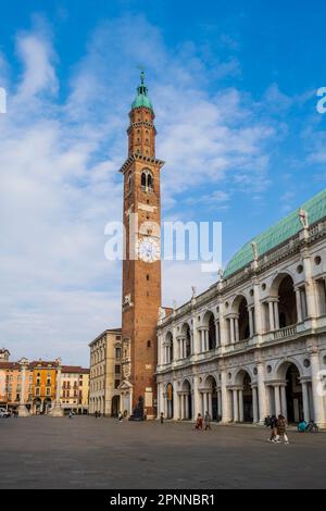 Piazza dei Signori, Basilique Palladiana, Vicenza, Vénétie, Italie Banque D'Images