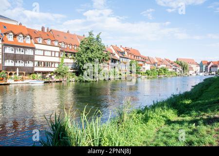 Maisons de pêcheurs du 19th siècle à Klein-Veneig (petite Venise) à Bamberg Banque D'Images