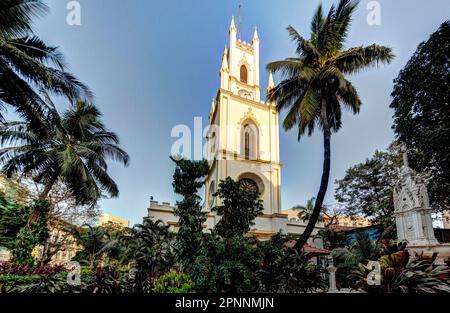 St. Thomas Cathedral, point de repère au Horniman Circle dans le quartier de fort, Mumbai, Maharashtra, Inde Banque D'Images