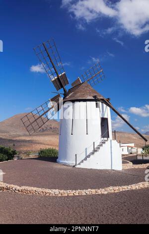 Musée du Moulin Centro de Interpretacion de los Molinos, Tiscamanita, Fuerteventura, Iles Canaries, Espagne, Tiscamanita, Fuerteventura, îles Canaries Banque D'Images