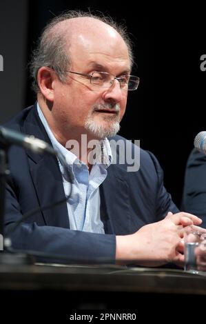 Allemagne, Berlin, 14.09.2013, Salman Rushdie au Festival international de littérature 13th à Berlin Banque D'Images
