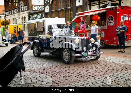 Szczawno-zdroj, Pologne - 6 août,2022: X rallye international de véhicules d'époque Walbrzych Banque D'Images