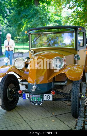 Szczawno-zdroj, Pologne - 6 août,2022: X rallye international de véhicules d'époque Walbrzych Banque D'Images